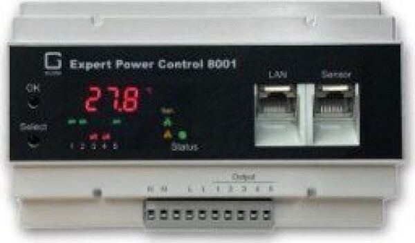 Gude 8001-1 EPC NET 5x wyjście przekaźnikowe, 1x port senzora, pomiar, szyna DIN