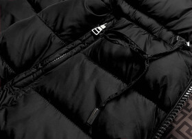 Čierno-hnedá obojstranná dámska zimná bunda (mhm-w556) odstíny hnědé XXL (44)