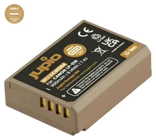 JUPIO LP-E10 Ultra C / Akumulátor pre Canon / 1100 mAh / USB-C (CCA0304)