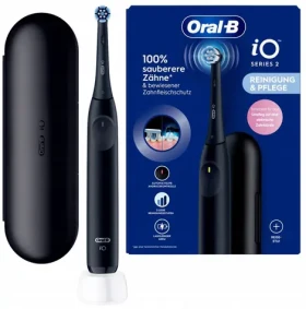 Oral-B iO Series 2 Night Black / Elektrická zubná kefka / 3 režimy / cestovné puzdro / časovač (8700216615266)