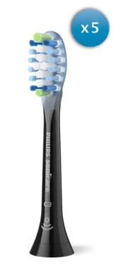 Philips Sonicare Premium Plaque Defence HX9045/88 čierna / Náhradná hlavica pre kefku / 5 ks (HX9045/88)