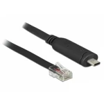 DeLock USB 2.0 Type-C (M) - RS-232 RJ45 (M) 2 m čierna / Adaptér (63912)