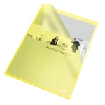 Esselte L Standard žltá / Dosky na dokumenty / A4 / PP fólia 115 mic / vrecko 25 ks (60836)