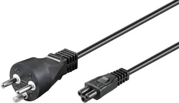 MicroConnect Power Cord DK Typ-K - C5 1m čierna / Napájací kábel / dánska koncovka / 250 V / 2,5 A (PE120810)