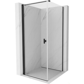 MEXEN/S - Mist-B sprchovací kút dvere krídlové 90 x 90, transparent, čierna 8A2T-090-090-70-00
