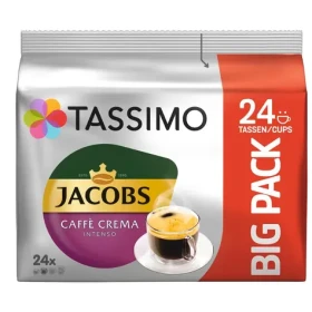 Jacobs CAFFE Crema INTENSO Tassimo 24 ks / Kapsľová káva (8711000501665)