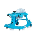 CHIPOLINO Chodítko interaktívne Airplane 3v1 modrá / od 6 mesiacov (PRAP02403BL)
