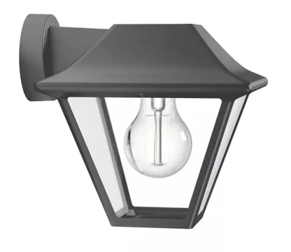 Philips Alpenglow 60W antracit / Vonkajšie nástenné svietidlo / E27 / IP44 / bez zdroja (SKL000396627)