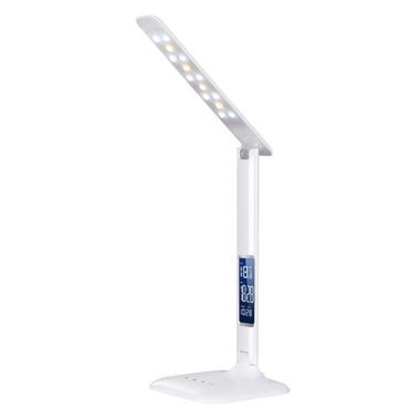 Solight WO43 LED stmievateľná stolná lampička s displejom 6W biela / voľba teploty svetla, (8592718019259)