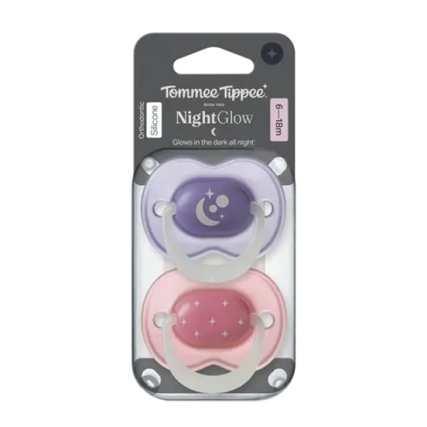 Tommee Tippee Night silikónový cumlík 6-18m 2ks - viac farebných variant (433661-T)