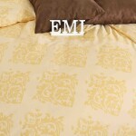 EMI Obliečky ornament Exclusive satén žlté 140x200+90x70