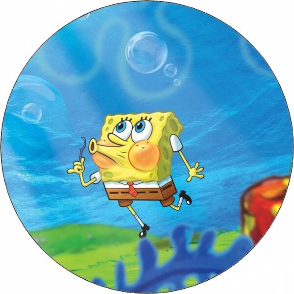 Jedlý papier Spongebob a bubľafuk 19,5 cm - Pictu Hap - Pictu Hap