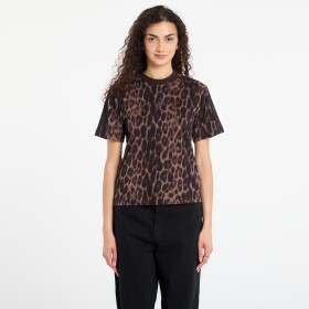 Tričko adidas Seasonal Essentials Leopard Print T-Shirt with 3-Stripes Multicolor/ Earth Strata M