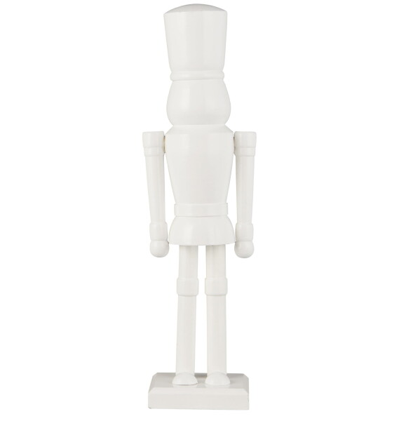 IB LAURSEN Drevená soška Nutcracker Rounded Feet White 30 cm