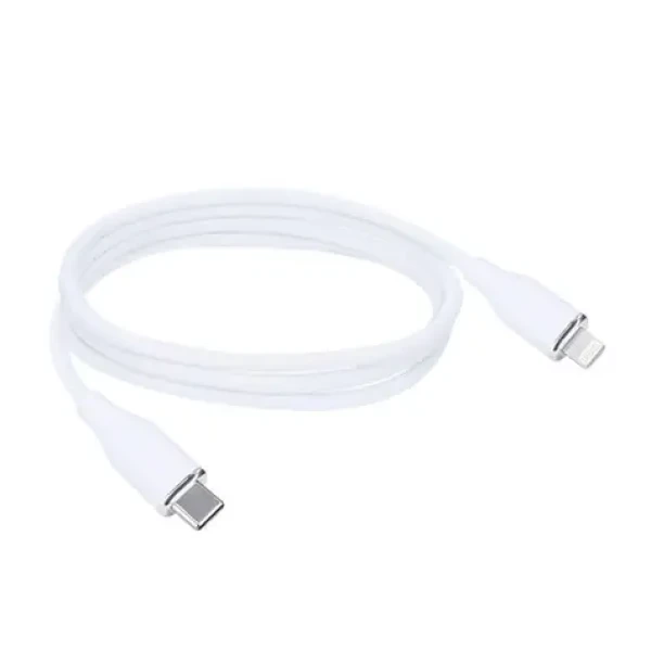 Solight SSC1901-S kábel USB-C (M) - Lightning (M) 1m biela / silikón (8592718036126)