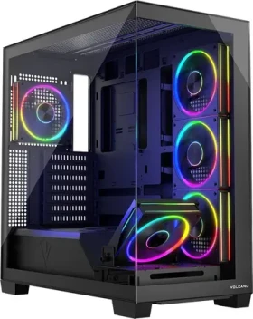 Modecom Volcano Stellar 5F ARGB čierna / Počítačová skriňa / ATX / E-ATX