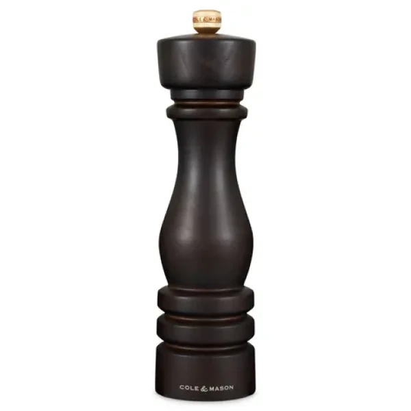 ColeMason London Mlynček na soľ - čokoládová farba / výška 22 cm / bukové drevo (H233018)