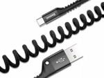 Baseus CATSR-01 Špirálový kábel USB-A (M) - USB-C (M) 1 m čierna (CATSR-01)