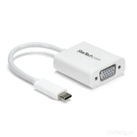 StarTech adaptér USB-C na VGA biela / 1920x1200 / 1080p (CDP2VGAW)
