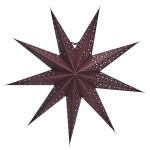 House Doctor Závesná svietiaca hviezda Point Star Burgundy 60 cm