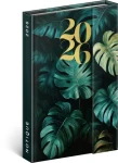 NOTIQUE Týždenný magnetický diár Monstera 2026, 11 x 16 cm (PGD-35545-Z)