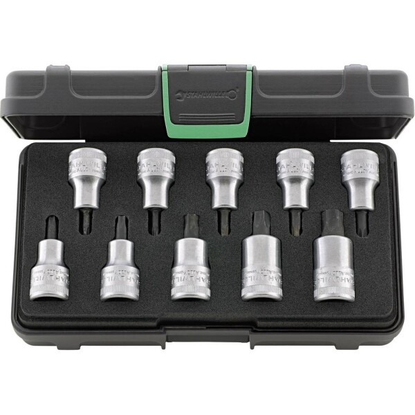 Stahlwille 54TX/10 TLG.KN súprava nástrčných kľúčov a bitov, 1/2 (12.5 mm), 10-dielna, 96032005; 96032005