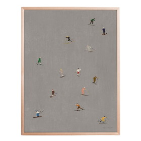 Fine Little Day Plagát Skiers by Elisabeth Dunker 40 x 50 cm