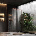 REA - Sprchovací kút SOLAR - Copper Brush 120x90 REA-K9514