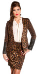 Sexy KouCla blazer fitted in animal print