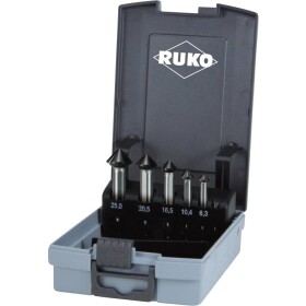 RUKO 102791PRO sada kužeľových záhlbníkov 5-dielna 6.3 mm, 10.4 mm, 12.4 mm, 16.5 mm, 20.5 mm, 25 mm valcová stopka 1 sada; 102791PRO