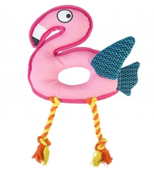 Pet Pro Floating Flamingo Rope Dog Toy / Plávajúce hračka plameniak s lanom (10700513)