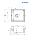 DEANTE DEANTE - Magnetic grafit metalic - Magnetic Granitový drez ZRM_G103
