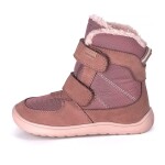 Dievčenské zimné barefoot topánky PRO-tex LORA OLD PINK - 25