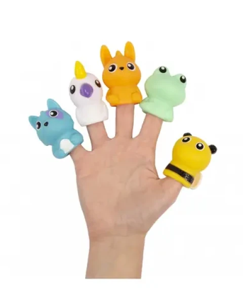 Playgro - Veselá knižka so zvieracími maňuškami