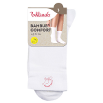 Dámske bambusové ponožky BAMBUS LADIES COMFORT SOCKS Bellinda biela