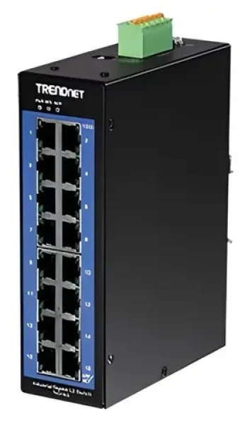 Trendnet TI-G160i / Priemyselný switch / 16- Port Gigabit / L2 / DIN lišta (TI-G160i)
