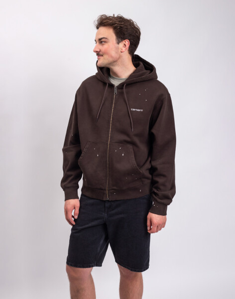Carhartt WIP Hooded Painter Jacket Tobacco destroy wash L