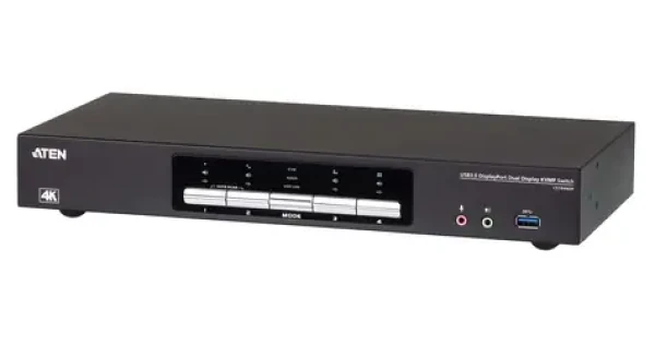 Aten 4- Port USB 3.0 4K DisplayPort / KVM prepínač / Ethernet (CS1944DP-AT-G)