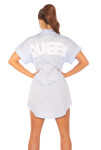 Sexy must have Queen shirt dress pink Einheitsgroesse