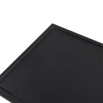 CERANO - Sprchová vanička obdĺžniková Lugo - SMC/minerálny kompozit - čierna matná - 150x90x3 CER-666166