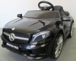 Mamido Elektrické autíčko Mercedes GLA45 s mäkkými kolesami EVA a pohodlnou sedačkou, licencované, v čiernej farbe