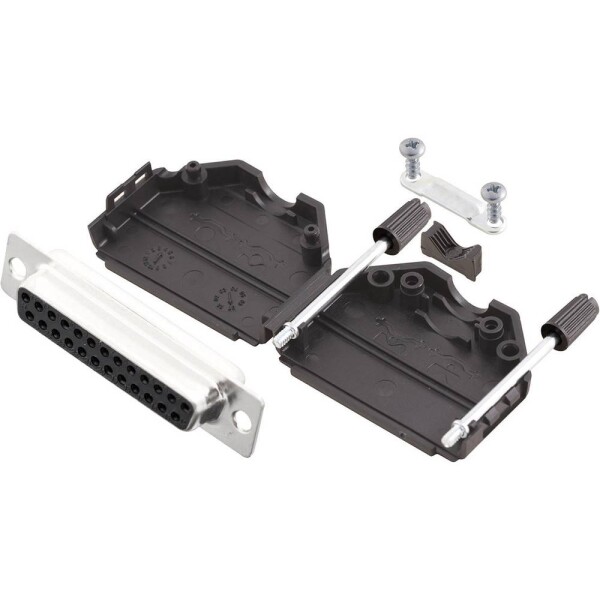 MH Connectors MHDPPK25-DB25S-K sada D-SUB zásuvková lišta 180 ° Pólov: 25 spájkovaný 1 ks; MHDPPK25-DB25S-K