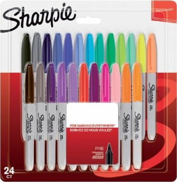 Sharpie Popisovač pernamentný mix farieb 24 ks (2065405)