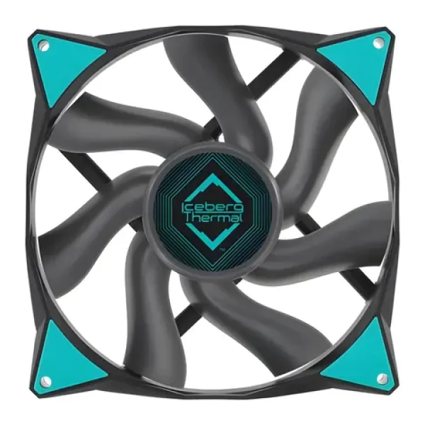 Iceberg Thermal IceGALE čierna / Ventilátor / 140 mm / 1600 RPM / 96 CFM / 36 dB / PWM (ICEGALE14-C0A)