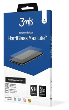 3mk HardGlass Max Lite pre Oppo A17 čierna / Ochranné sklo / 9H / 0,3 mm / celoplošné lepenie
