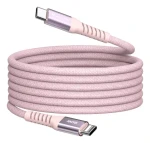 Verbatim 31853 magnetický 60W USB-C kábel 1.2m ružová / USB-C(M) / USB-C(M) / PD 3.0 QC 3.0