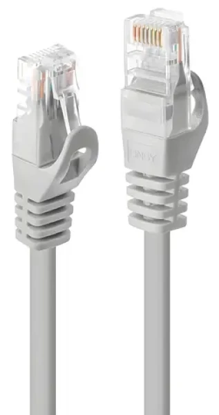 Lindy šedá / Patch kábel / Cat5e U/UTP / RJ45-RJ45 / 1 m (48362)