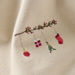 Ib Laursen Vyšívaný bavlnený obrúsok Tradition Branch