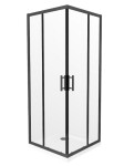 MEXEN/S - Rio Sprchovací kút štvorcový 80x80, transparent, chrom + vanička so sifónom 860-080-080-70-00-4010