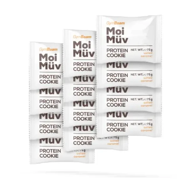 MoiMüv Protein Cookie - GymBeam (slaný karamel, 12 x 75 g) (48406-16-slanýkaramel-12x75g)